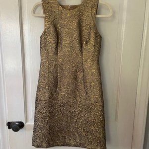 Ann Taylor Gold Dress 00P